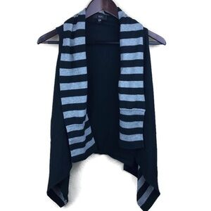 Mossimo Womens Sweater Shawl, Black Gray XS